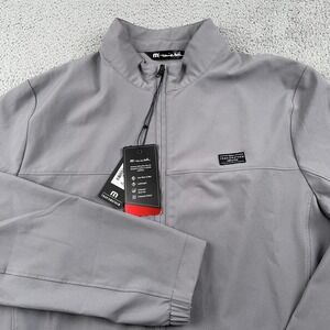 Travis Mathew Jacket Mens Medium Gray Windbreaker Prestige Pure Performance Golf